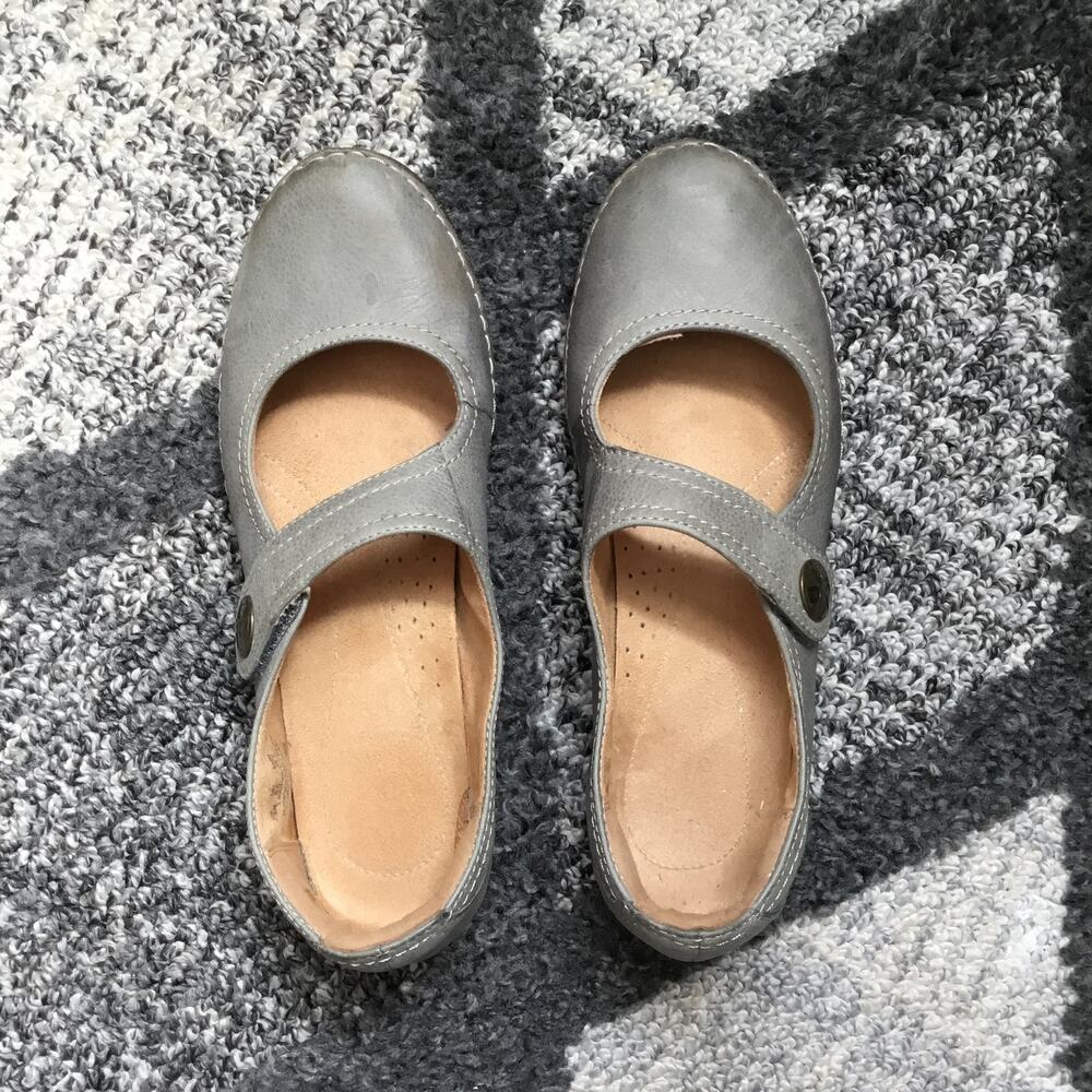 Naturalizer Mary Jane Comfort Flat Leather Shoes Round Toe Sz 8.5
